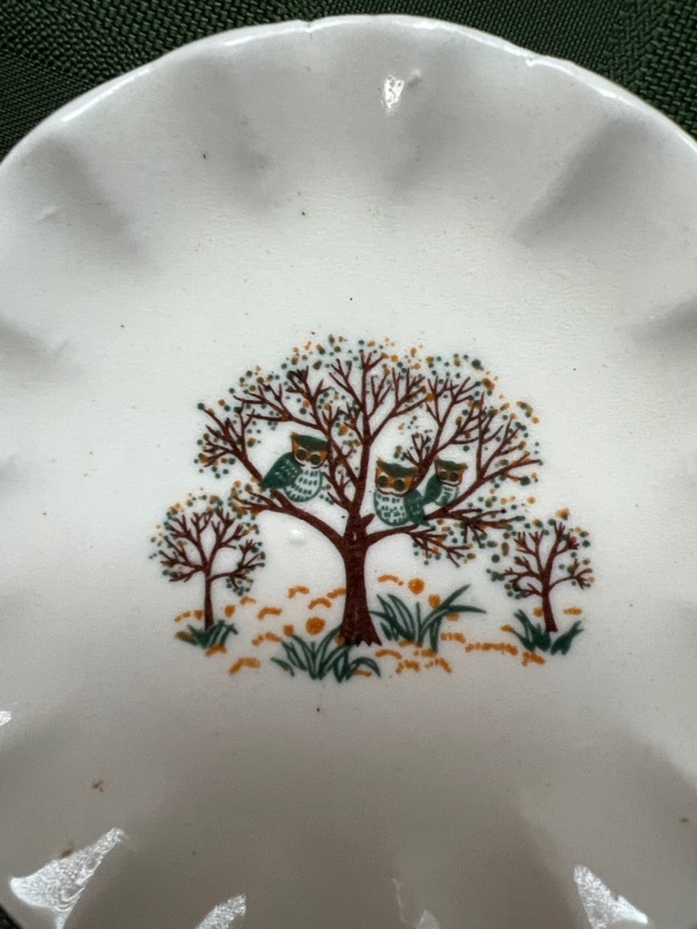 Vintage 1980s Woolworth Owl China Toy Tea Set - Picture 3 of 14
